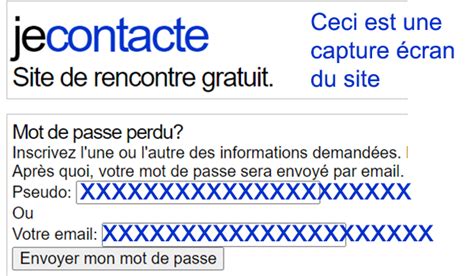 www.jecontacte.com : Comment retrouver mon。